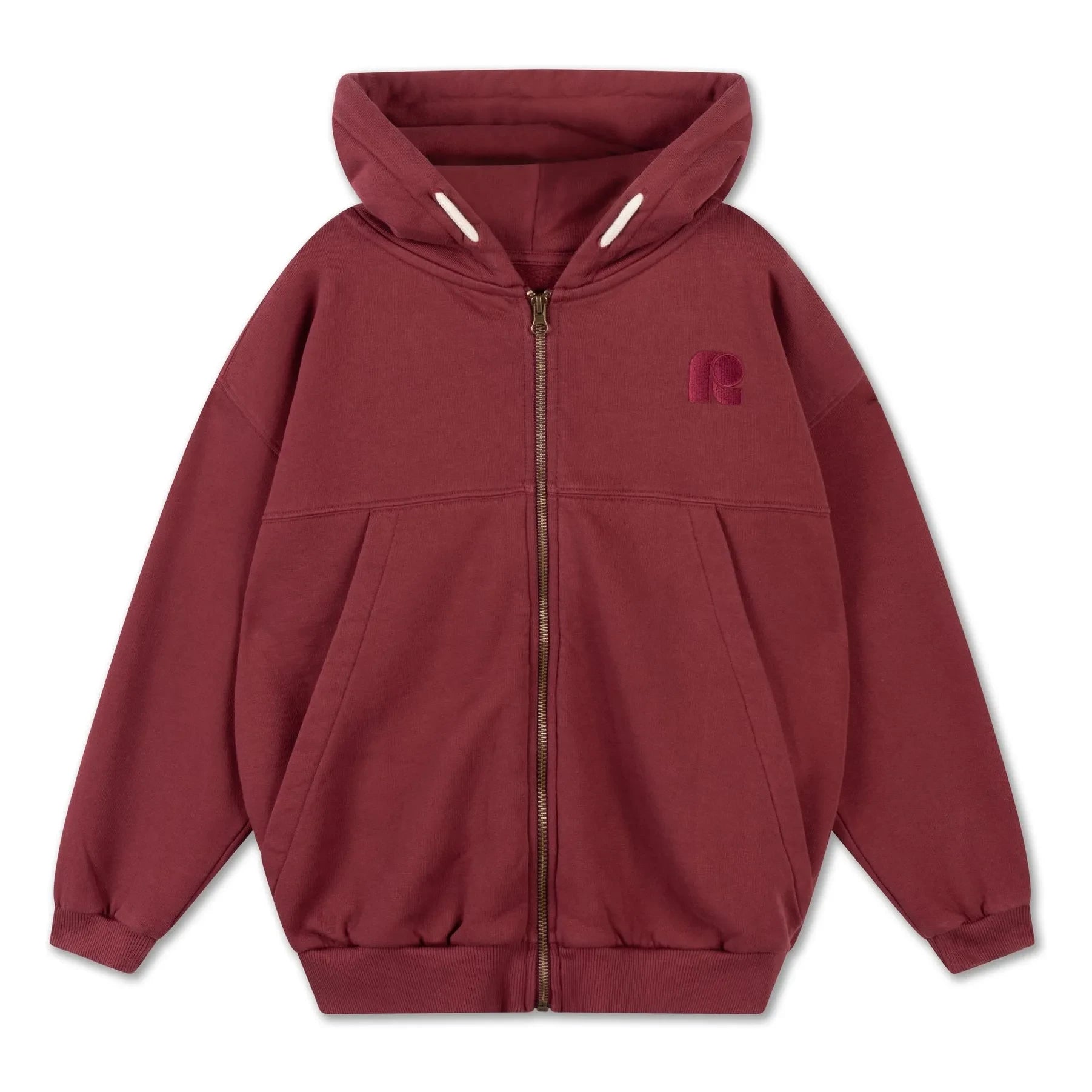 Repose AMS - Organik pamuk fermuarlı sweatshirt | Bordo