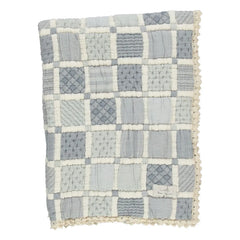 Bebe Organic - Manta Patchwork de Algodón Orgánico Mai | Azul