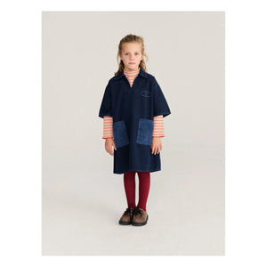 Bobo Choses - B.C. Denim Geri Dönüştürülmüş Pamuk Elbise | Koyu Mavi