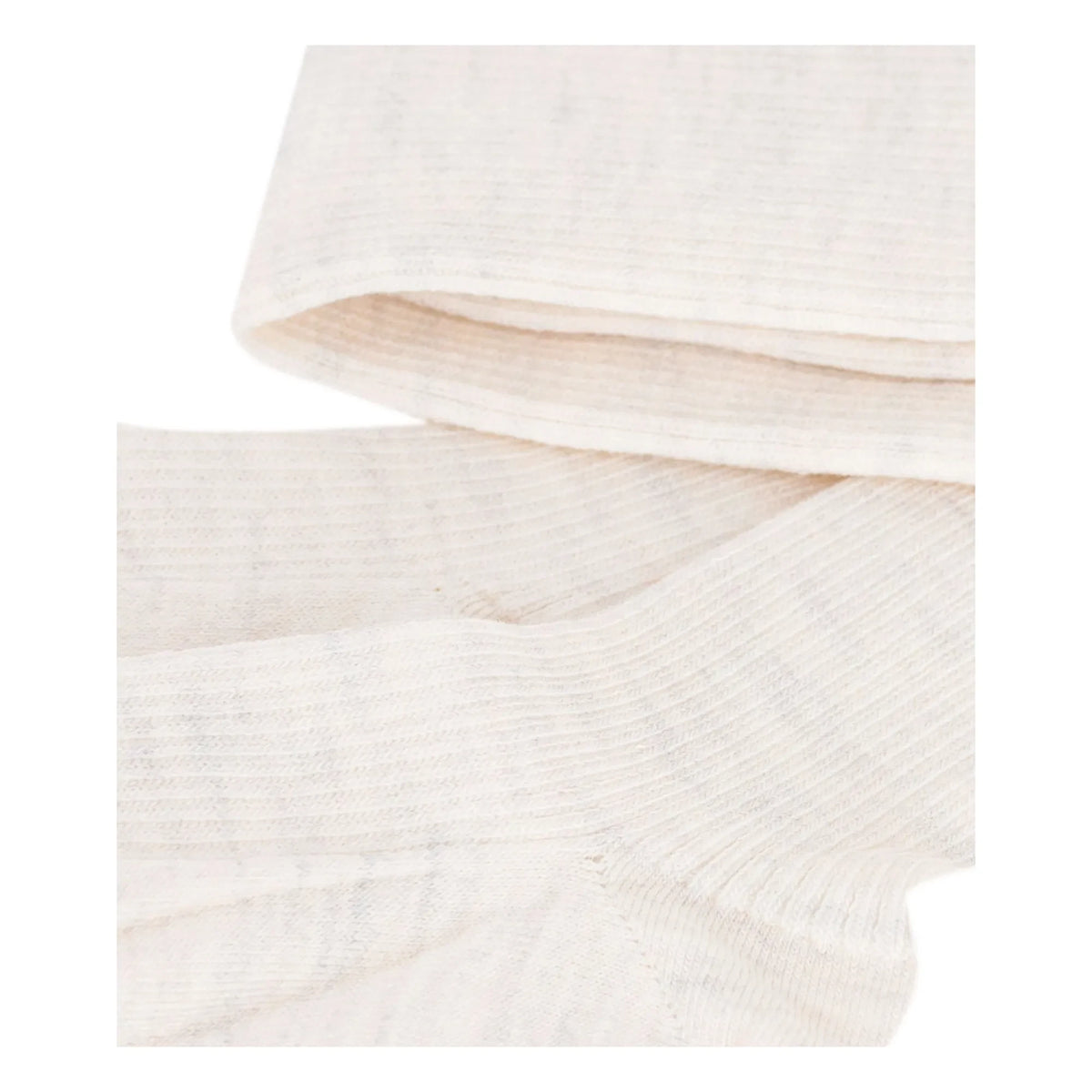 Petit Bateau - Leotardos de lana | Beige jaspeado
