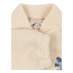 Konges Sløjd - Jazz Sherpa Jacke Cherry recycelte Fasern | Creme