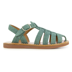 Pom d'Api - Sandale Beach-Stitch Dad | Minzgrün
