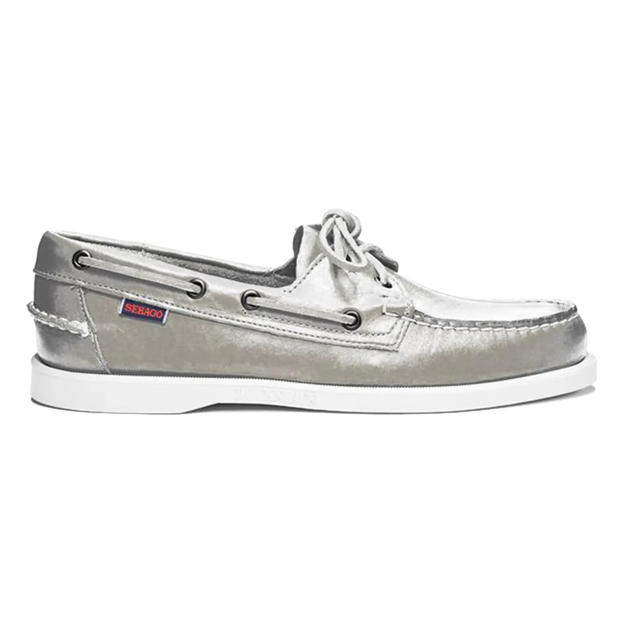 Sebago - Docksides Portland Met loaferlar | Gümüş