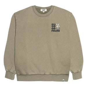Hundred Pieces - Ryde organik pamuklu sweatshirt | Haki