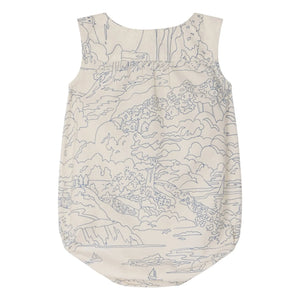 Bonpoint - Nico Landscape Organic Cotton Romper | Ecru