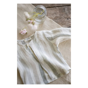 1+ in the family - Camisa de lino a rayas Casavells | Crudo