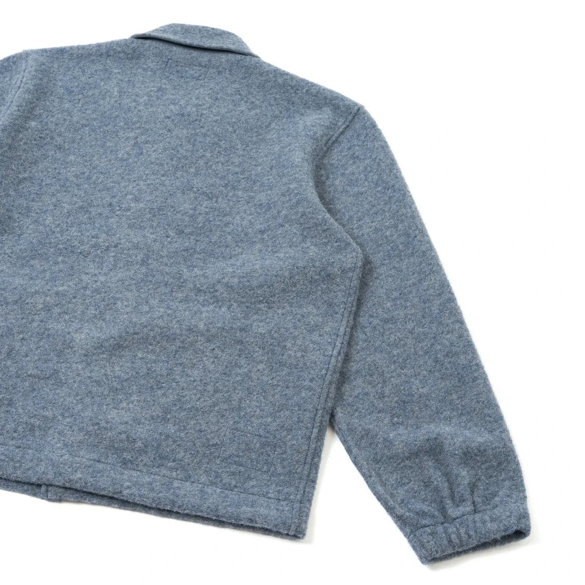 Universal Works - Rams Overshirt aus Wolle | Grau-Blau