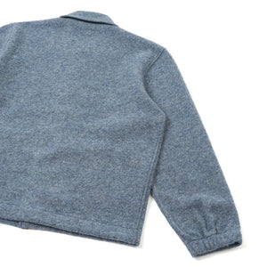 Universal Works - Rams Overshirt aus Wolle | Grau-Blau