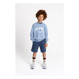 Hundred Pieces - Ryde organik pamuk sweatshirt | Gri mavi