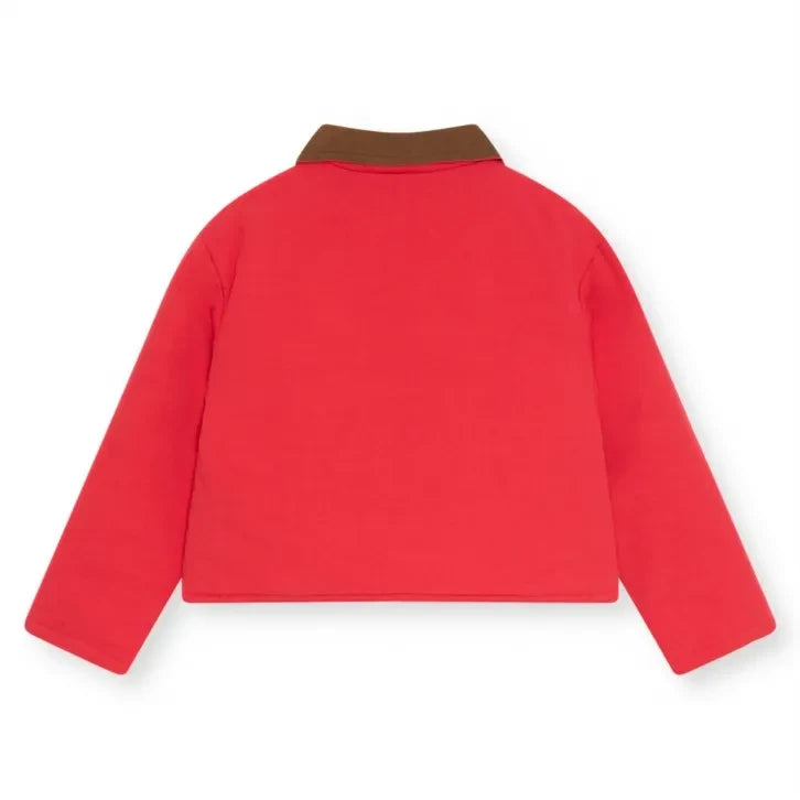 Chaqueta Flint de algodón orgánico de The New Society | Roja