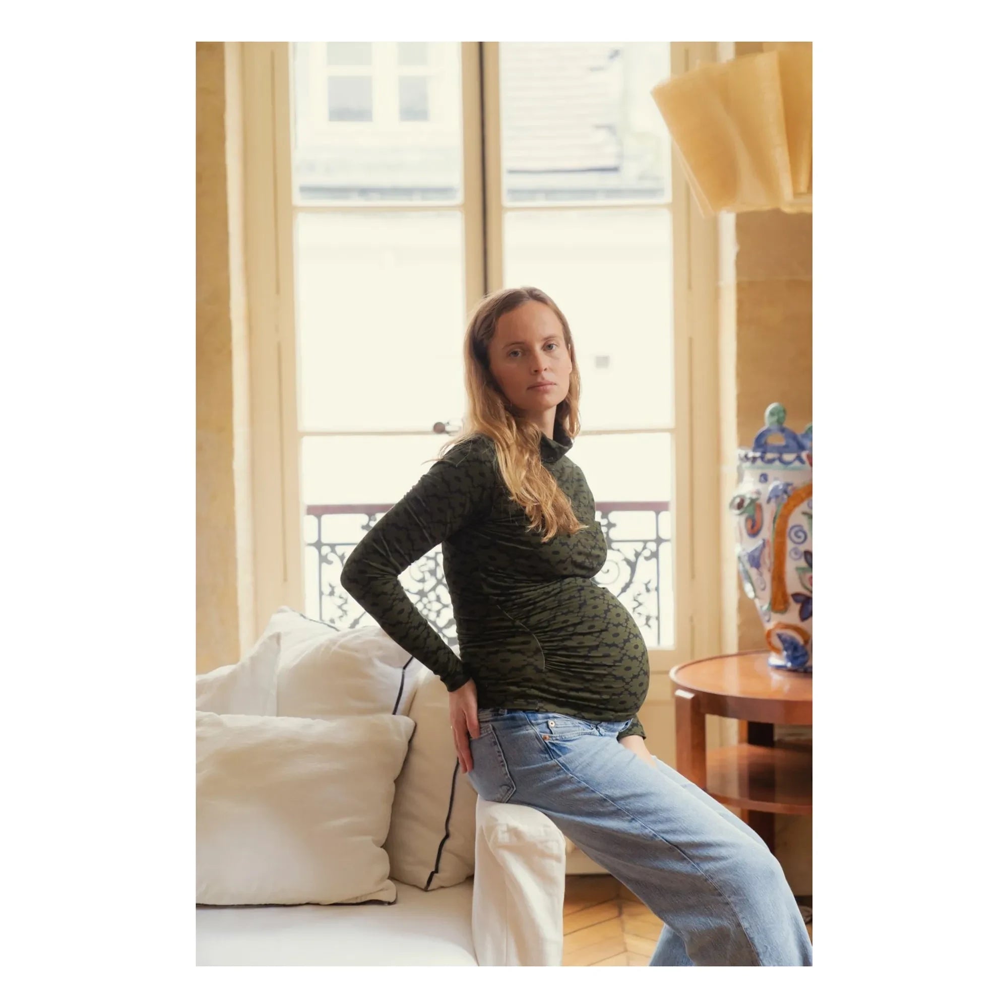 Paloma Collection - Mathilda Seventies Umstandstop | Khaki