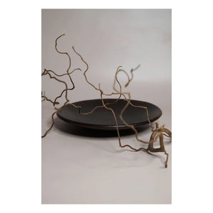 Woodmata - Terrakotta Teller D28cm | Schwarz
