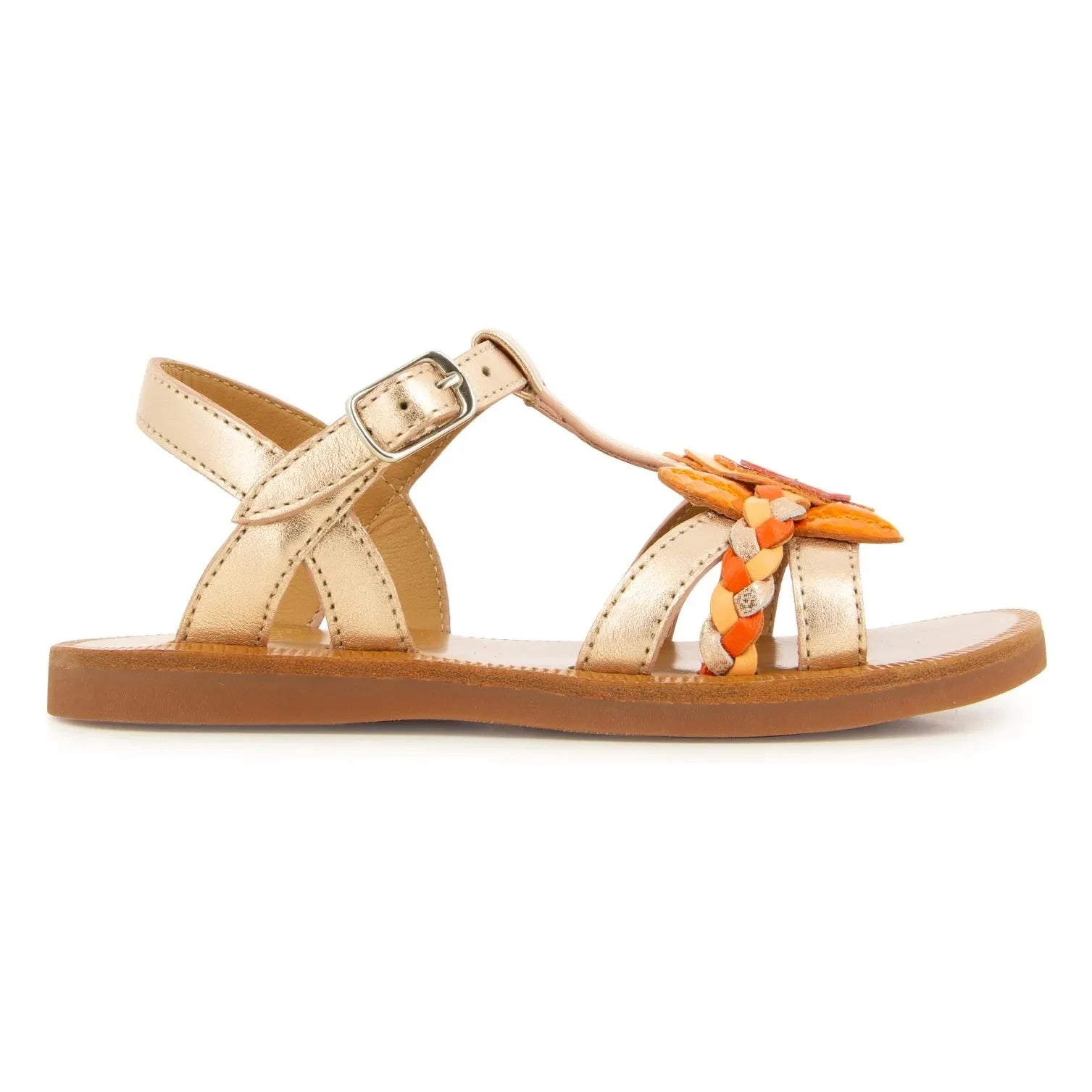 Pom d'Api - Sandalias Plagette Alto | Oro rosa