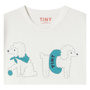 Tinycottons - Organik Pamuklu Köpek Tişörtü | Beyaz