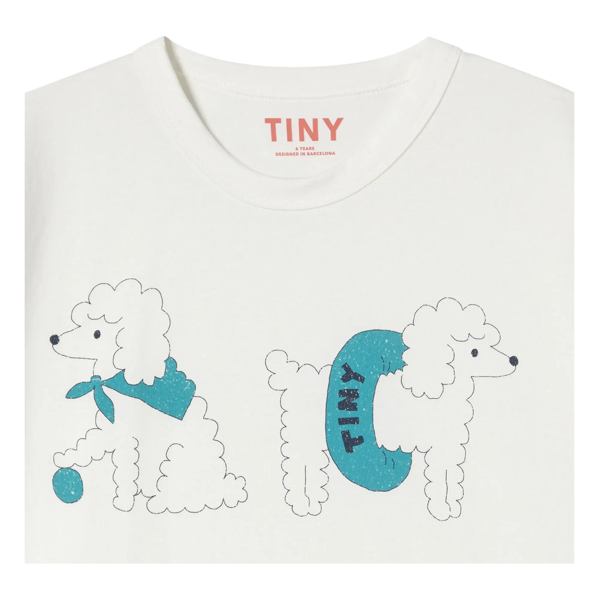 Tinycottons - Organik Pamuklu Köpek Tişörtü | Beyaz