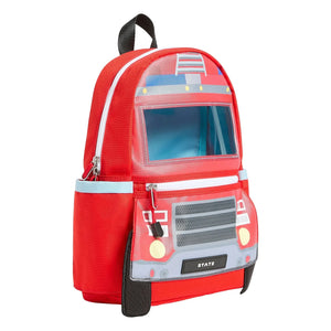 State Bags - Mini Kane İtfaiye Kamyonu Sırt Çantası | Kırmızı
