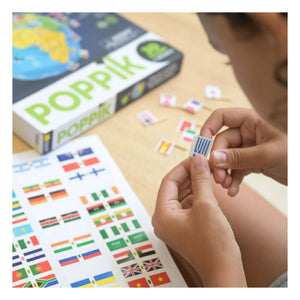 Poppik - Flaggen-Bastelset mit Globus
