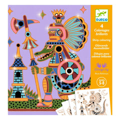 Djeco - Animal Warriors Coloring Pages