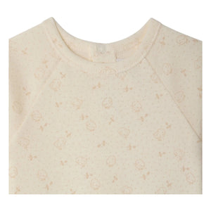 Bonpoint - Pijama Tif Poussins Organik Pamuk | Krem