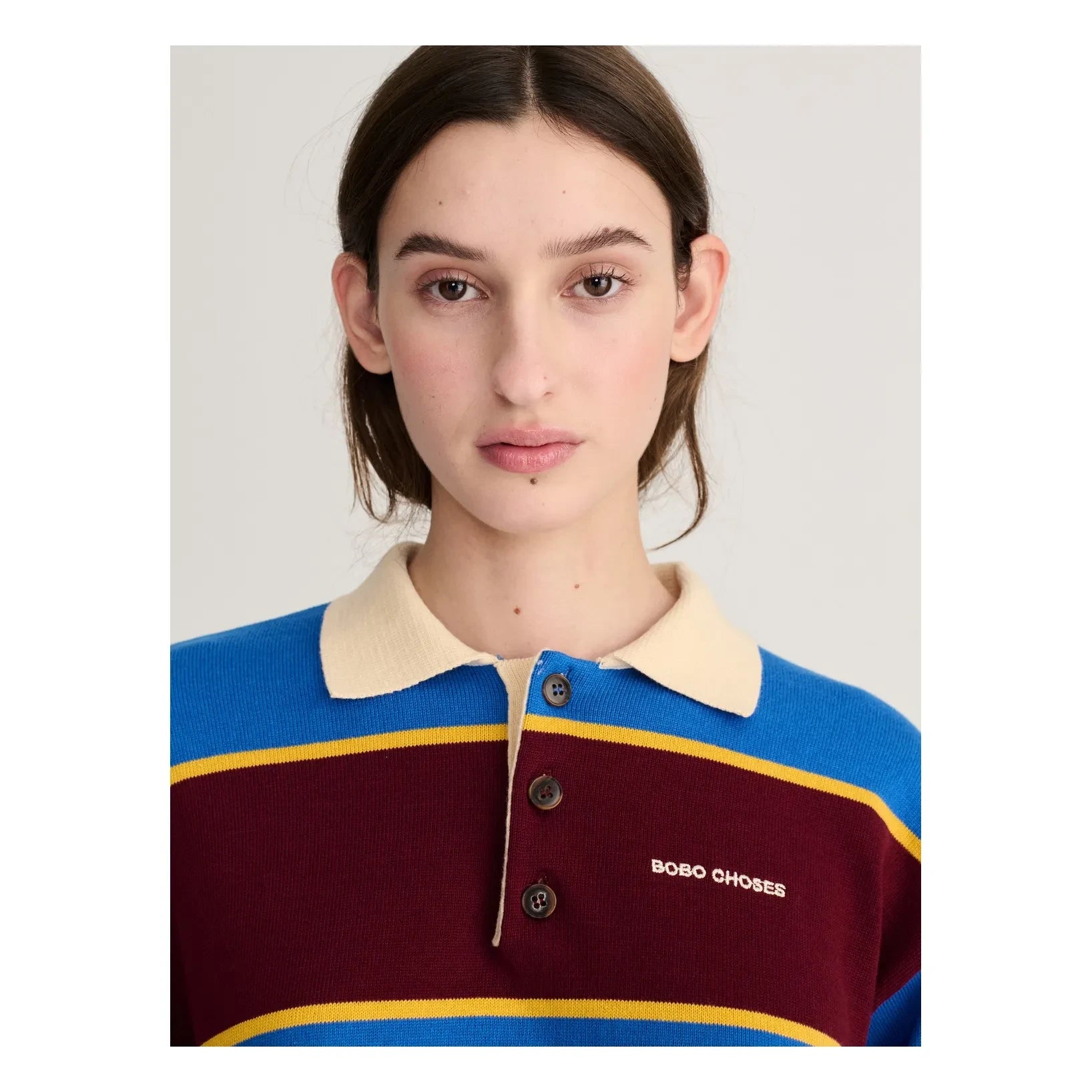 Bobo Choses - Sweat Polo Organik Pamuk | Mavi