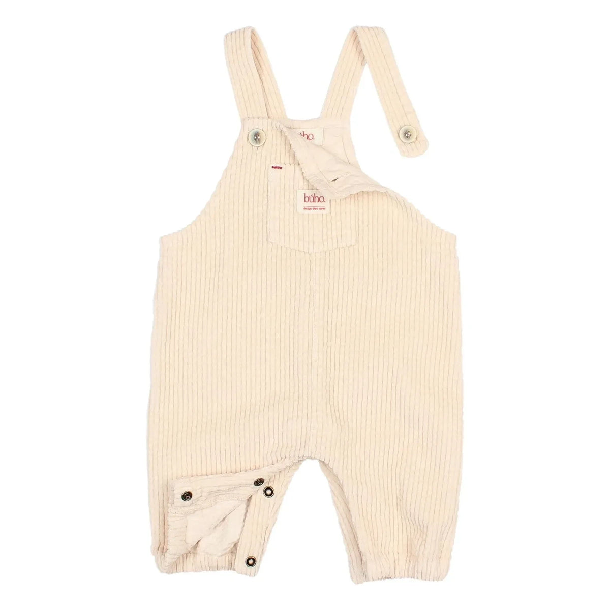 Búho - Mono con Detalle de Bolsillo de Terciopelo | Beige