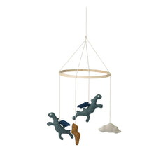 Liewood - Melissa Wood and Organic Cotton Mobile | Blue