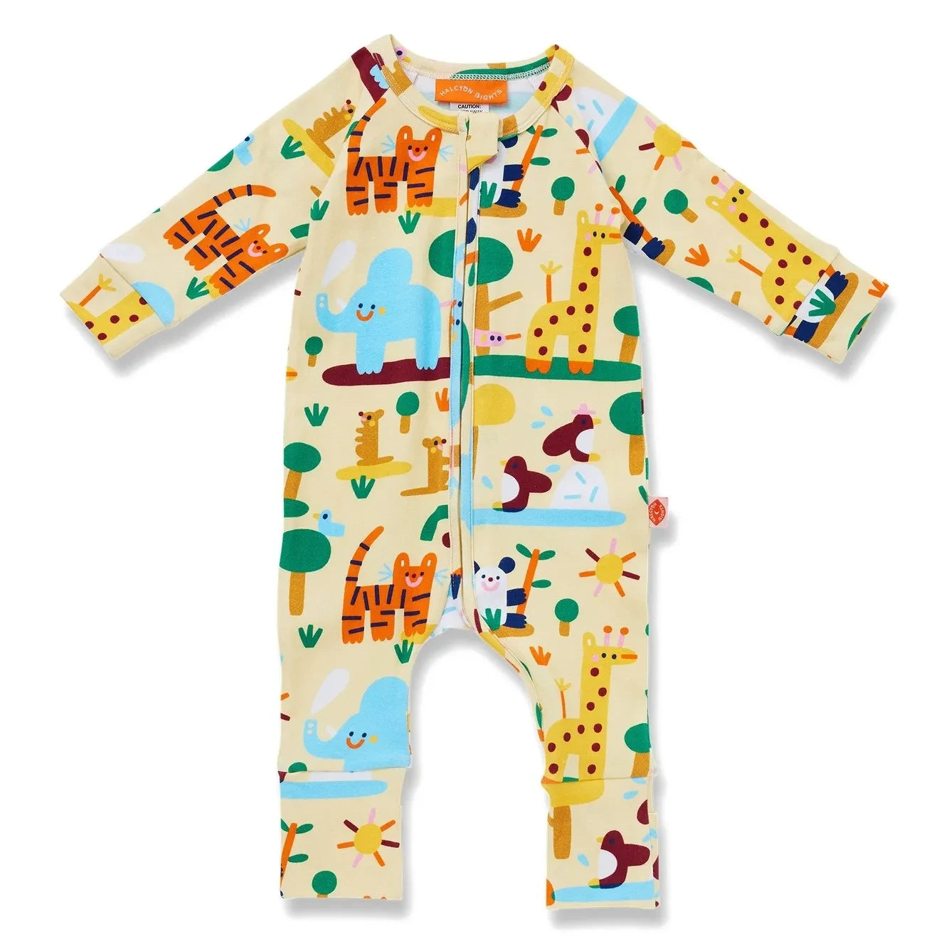 Halcyon Nights - Zoo Bio-Baumwoll-Strampler | Oats
