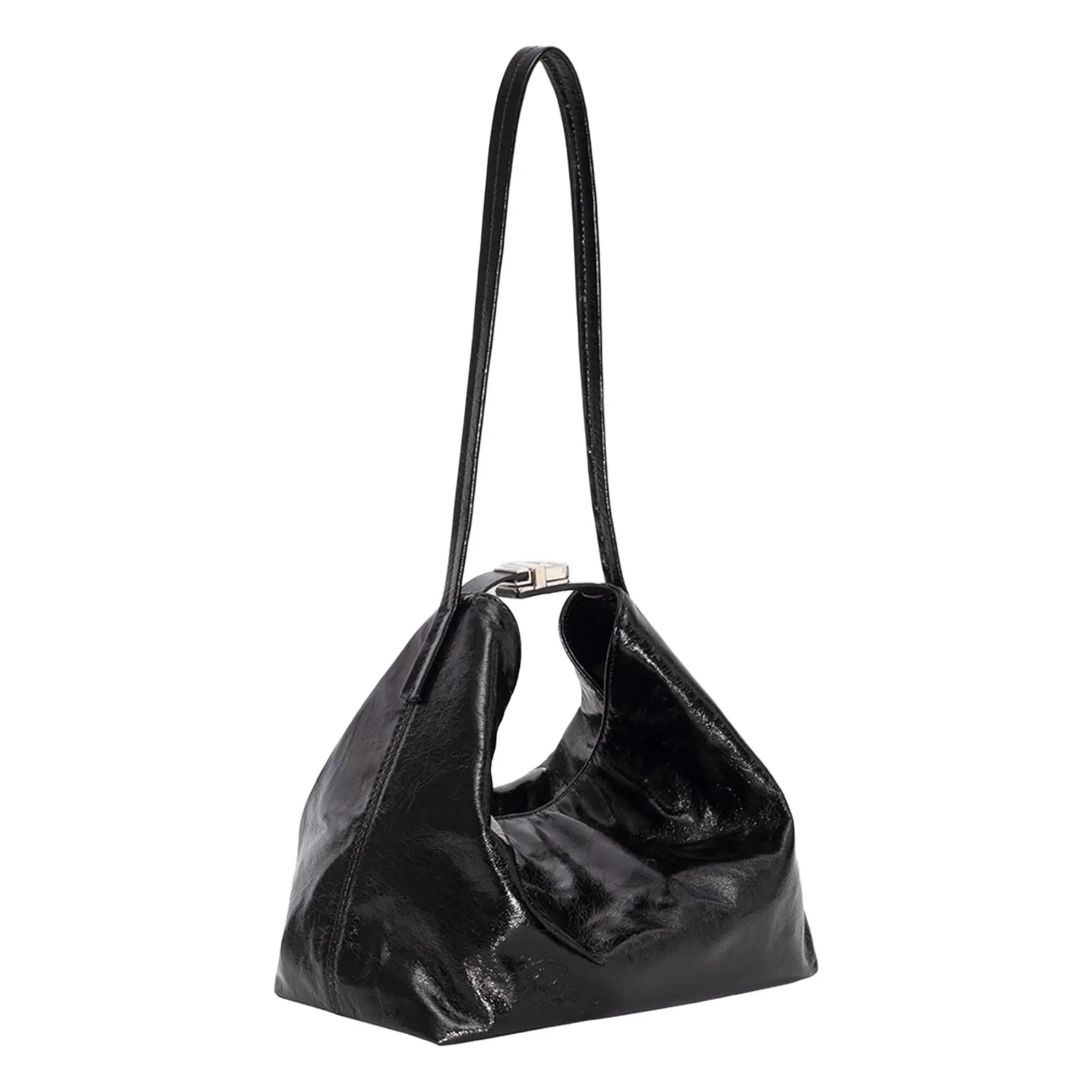 BY FAR - Bea Textured Leather Bag | Black