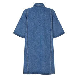 Lollys Laundry - Mola Baumwollkleid | Jeansblau