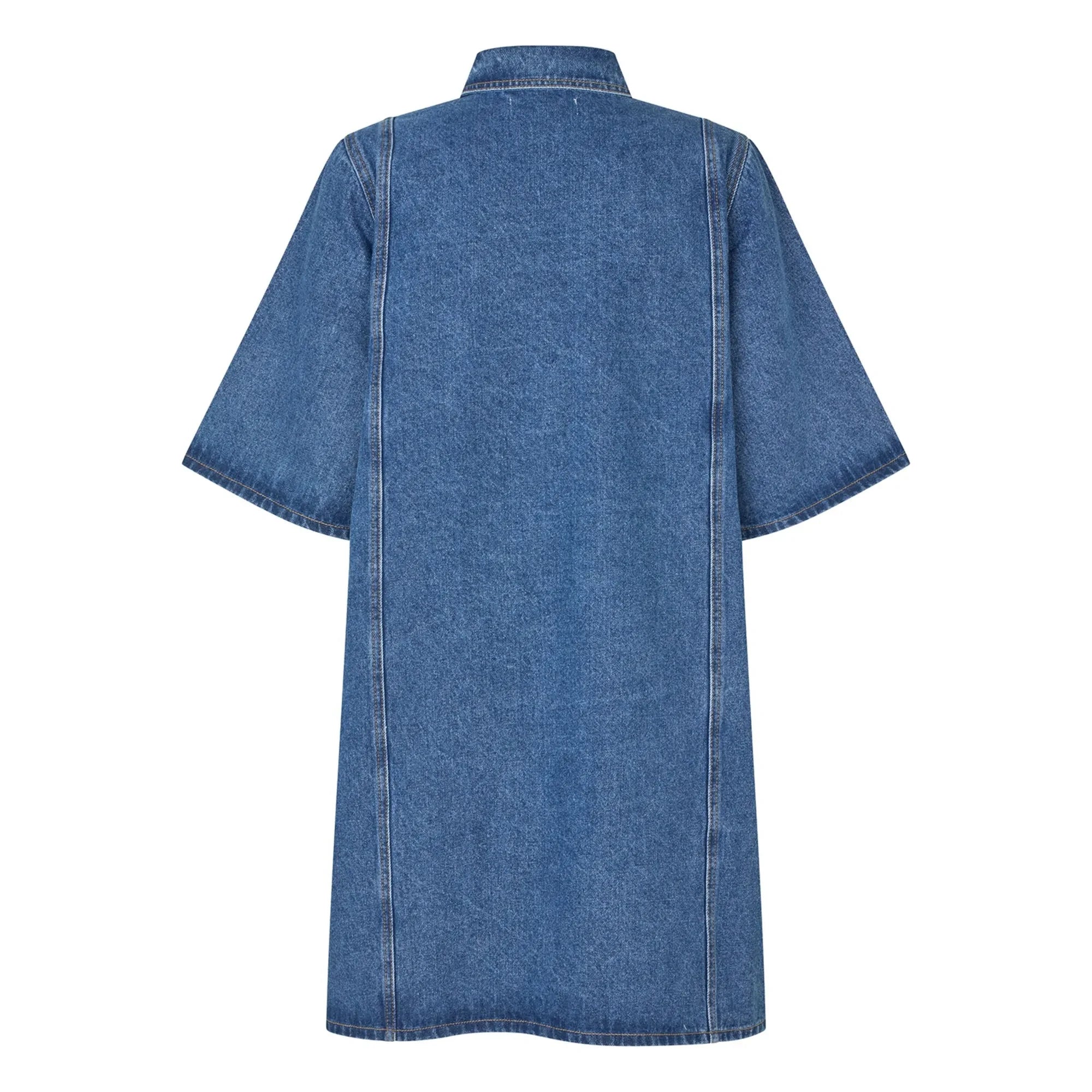 Lollys Laundry - Mola Baumwollkleid | Jeansblau