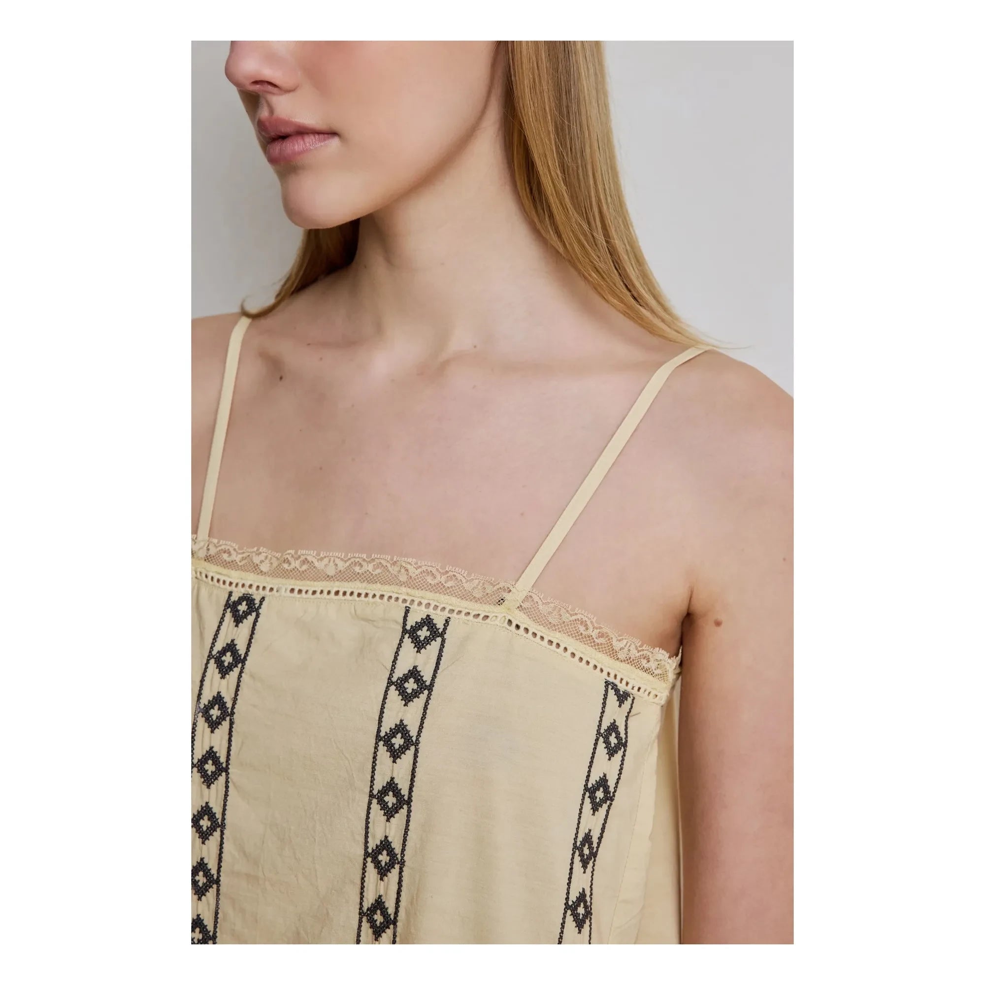 Hod - Constance Baumwollkleid | Champagne