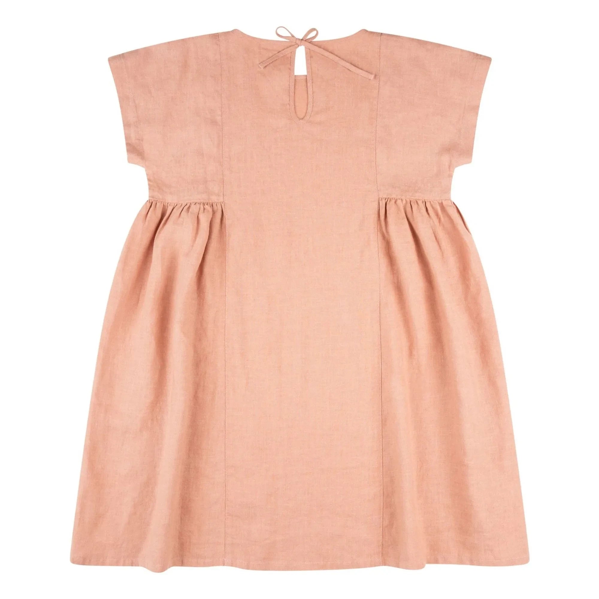 Matona - Vestido de lino | Rosa empolvado