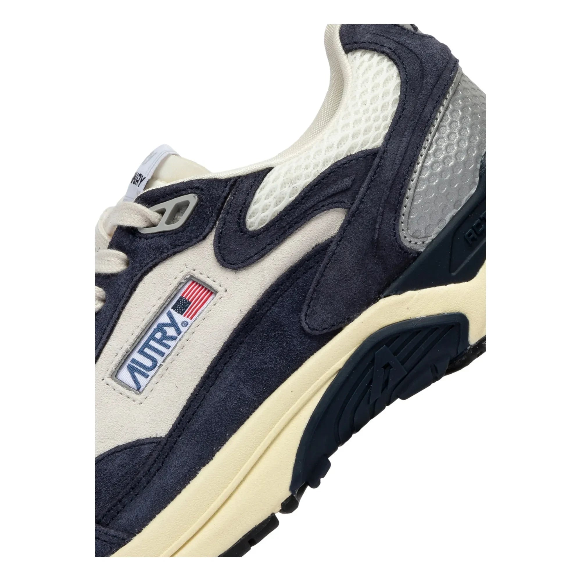 Autry - Hyperway Zweifarbige Sneaker aus Wildleder | Marineblau