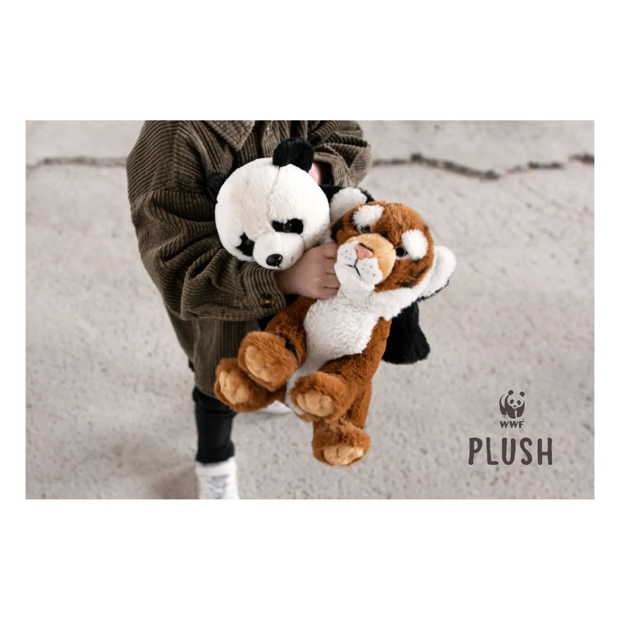 Bon Ton Toys - Eco Panda Plush Sitting | Noir/White