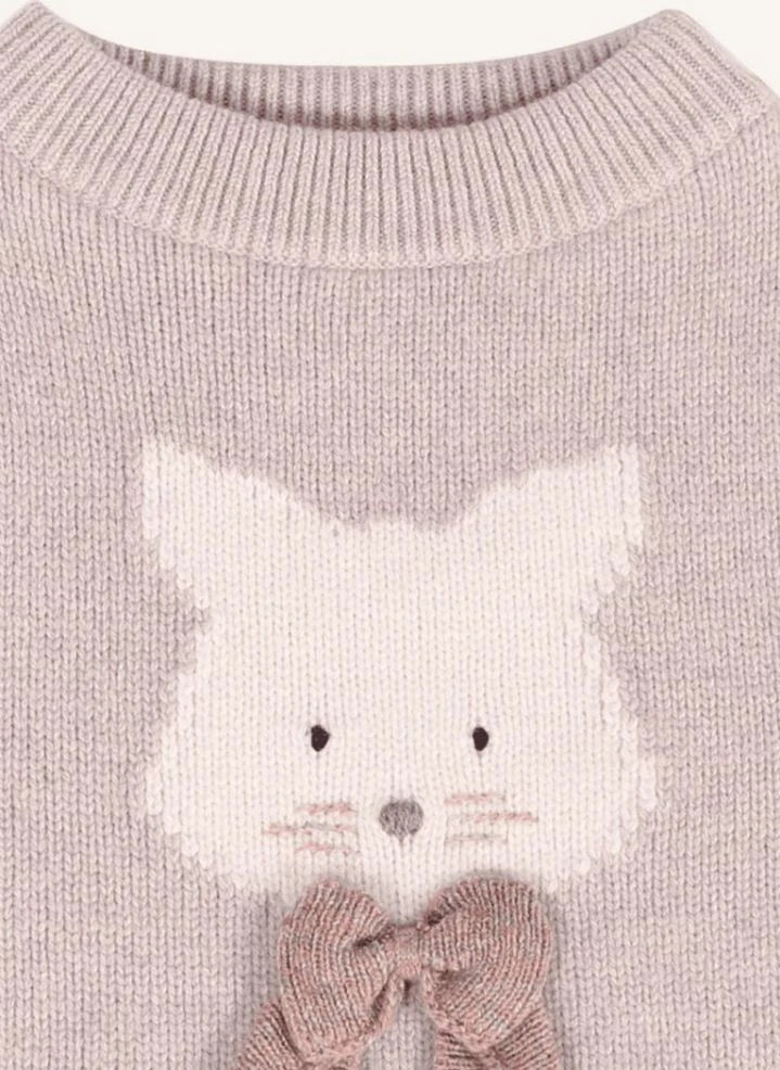 Donsje - Denna Katze Merinowollpullover | Hellrosa