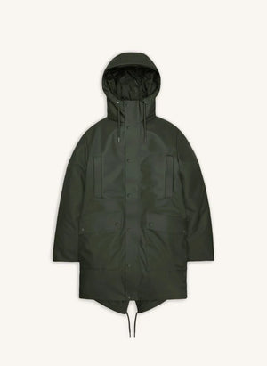 Rains - Uzun Parka Mont Nome W3T3 | Koyu yeşil