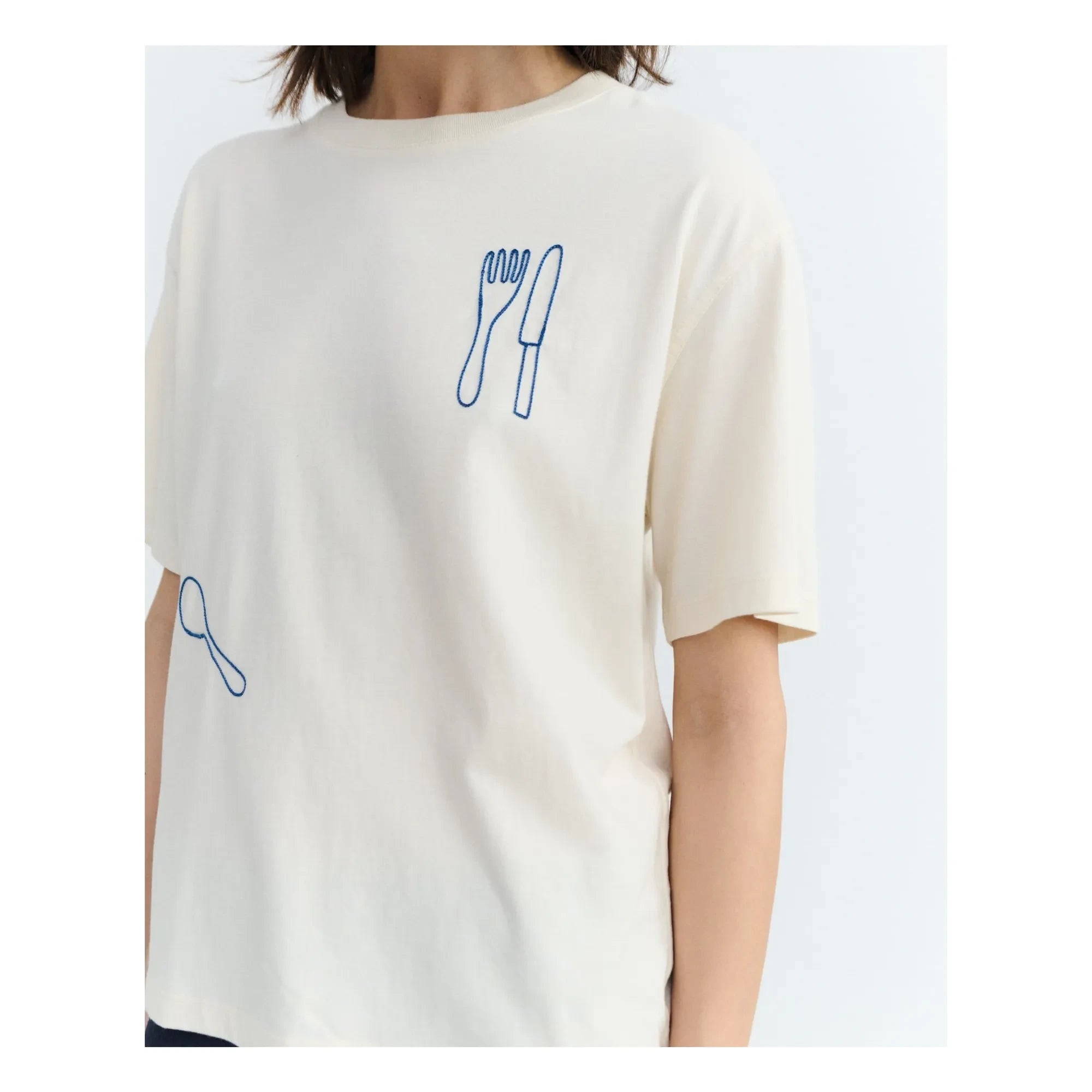 Thinking Mu - Lucia Bio-Baumwoll-T-Shirt | Ecru