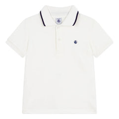 Petit Bateau - Bio-Baumwoll-Polo-Shirt | Weiß