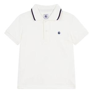 Petit Bateau - Bio-Baumwoll-Polo-Shirt | Weiß