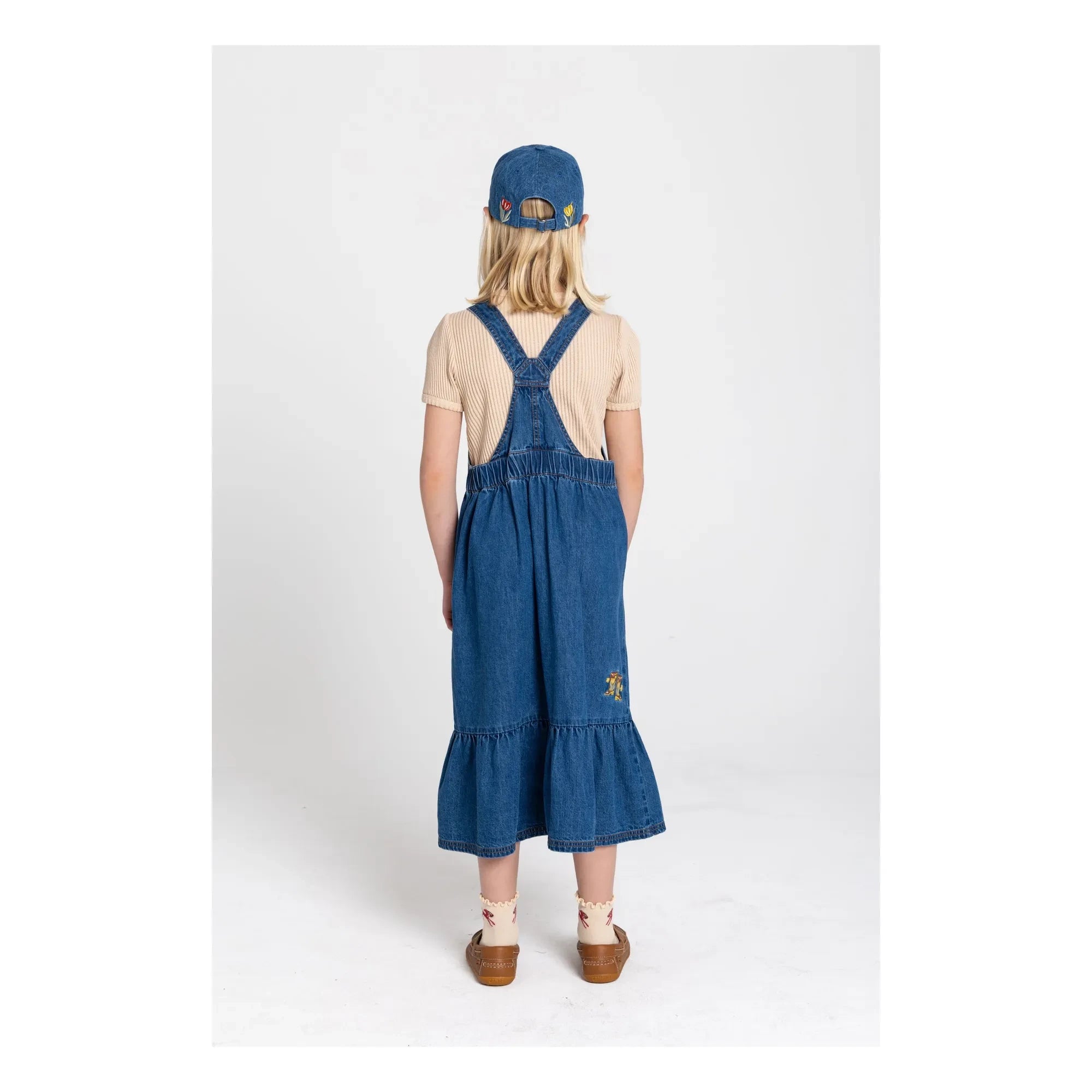 Hundred Pieces - Devi Önlük Elbise Çizme | Mavi