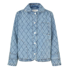 Lollys Laundry - Viola Kapitone Pamuk Ceket | Denim mavisi