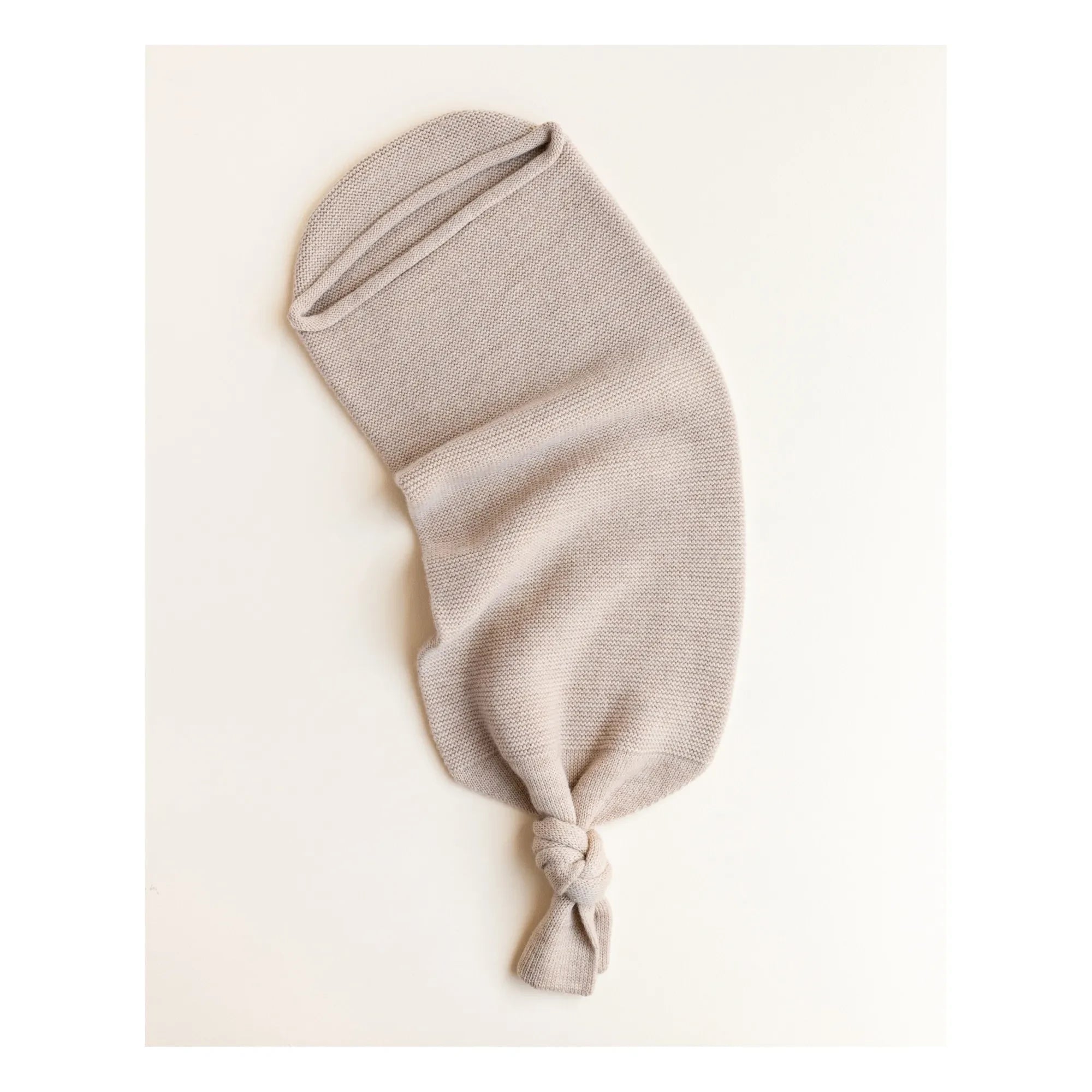 Hvid - Knotted Merino Wool Baby Sleeping Bag | Beige