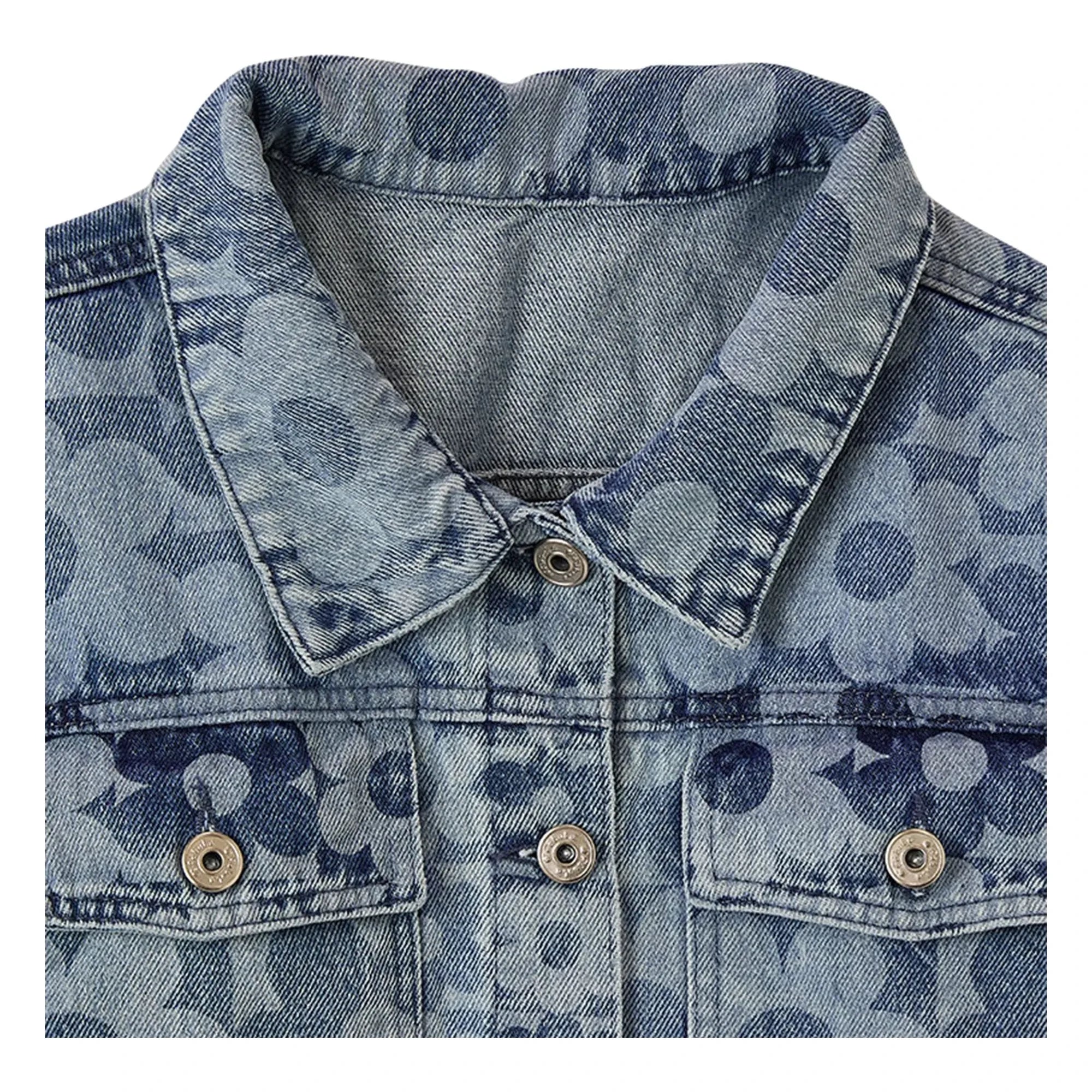 Fábula - Chaqueta Vaquera Floral | Azul Claro