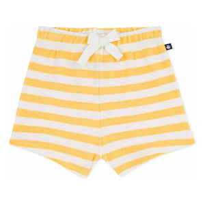 Petit Bateau - Çizgili Terry Şort | Sarı