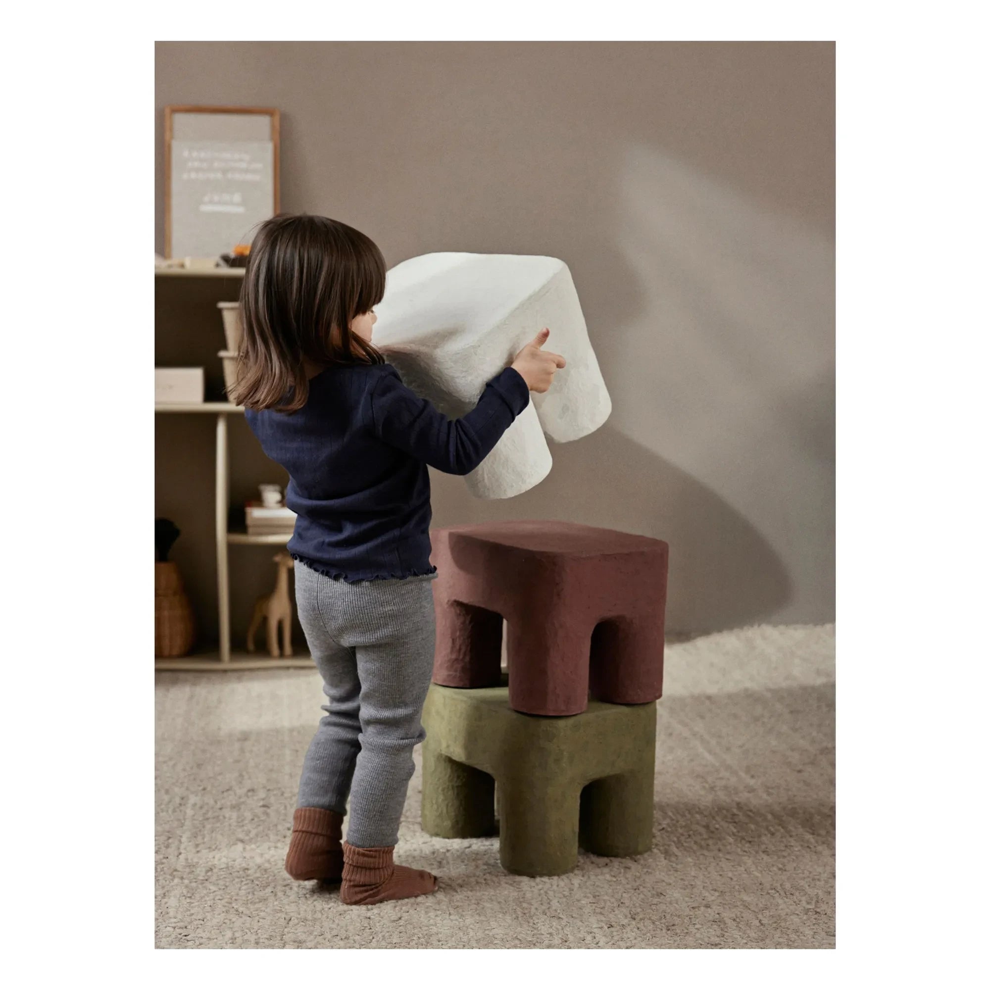 Ferm Living Kids - Podo tabure | Haki