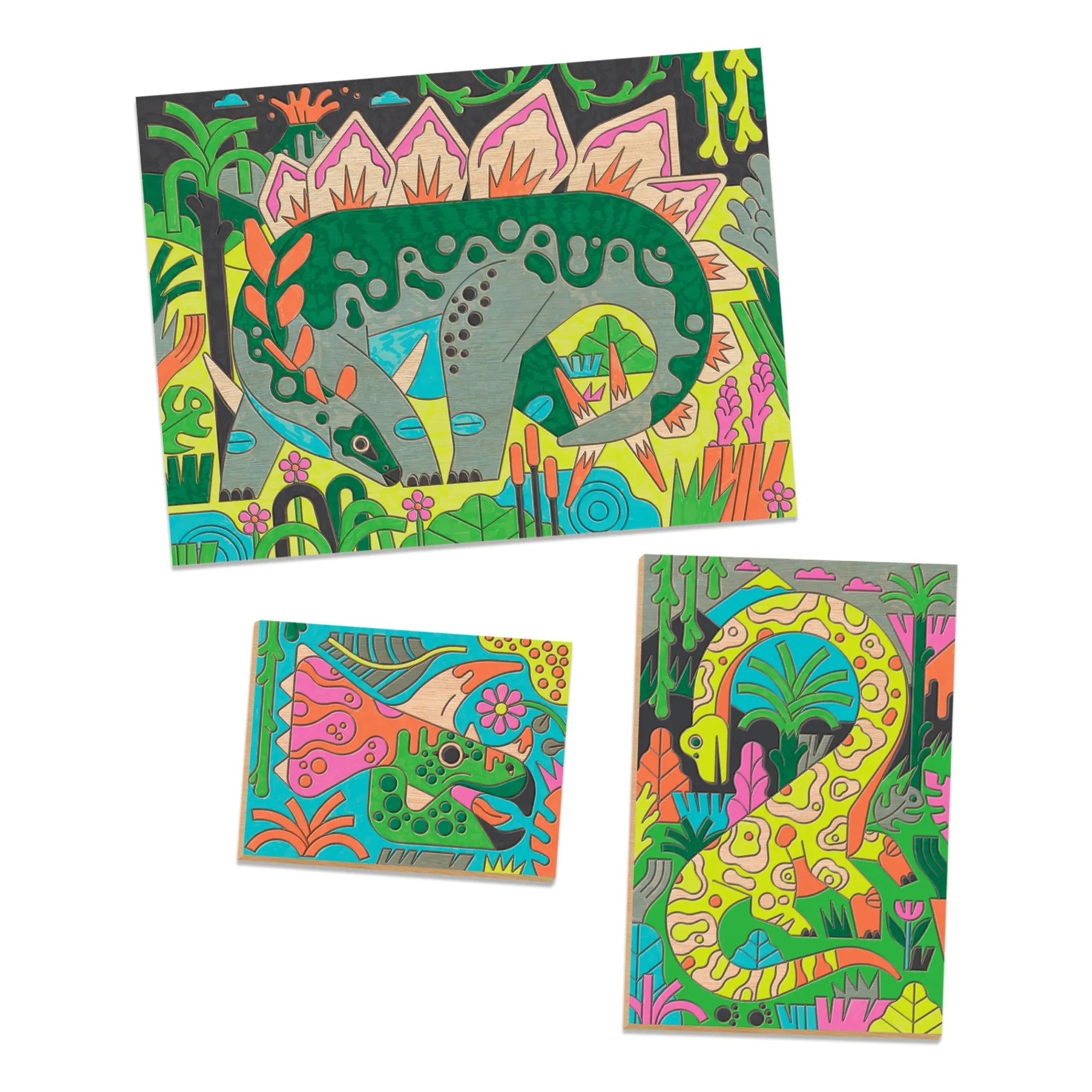 Djeco - Dinosaur World Coloring Book