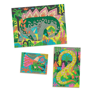 Djeco - Dinosaur World Coloring Book