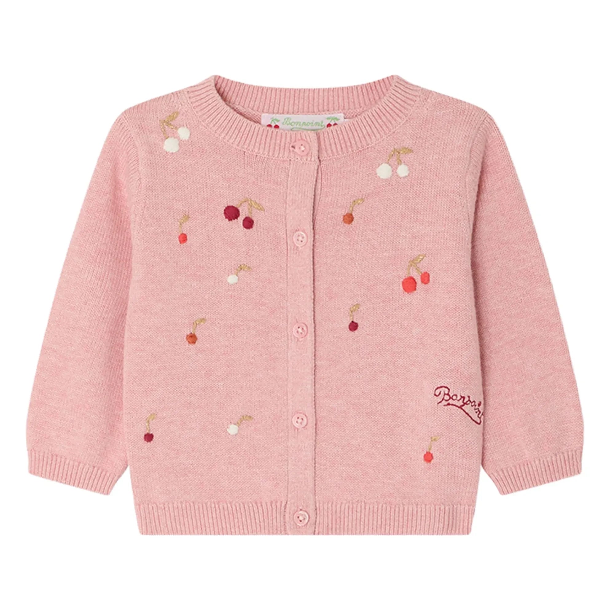 Bonpoint - Claudie İşlemeli Hırka | Pudra