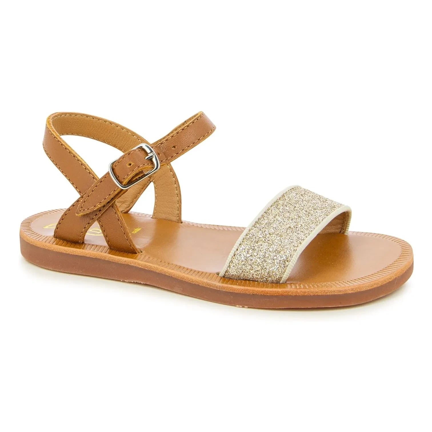 Pom d'Api - Plagette Tokalı Sandaletler | Camel