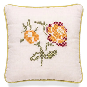 Editions Aimable - Clovis Cojín Floral | Dragée Muselina Rosa
